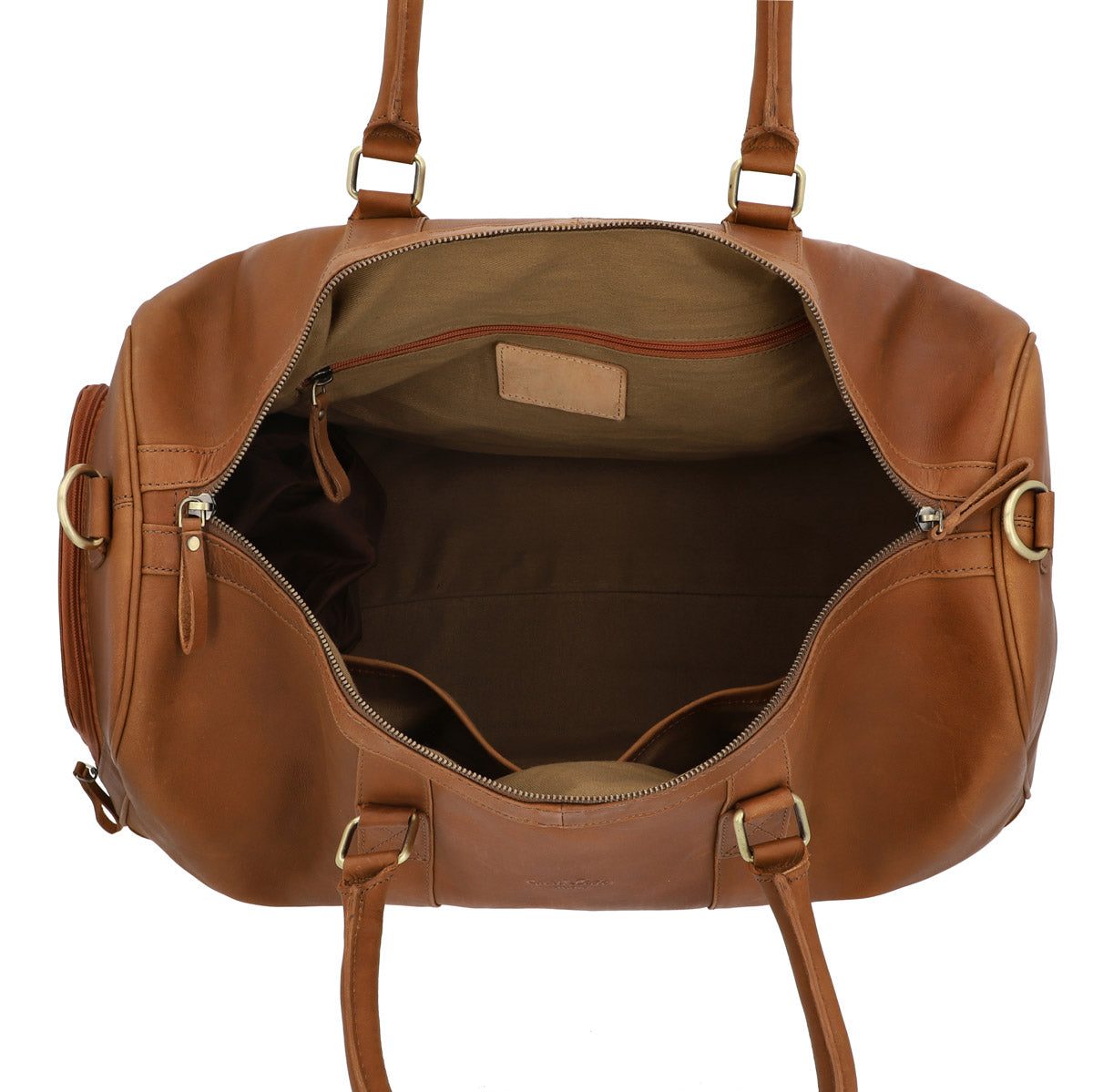 gusti-leder-outlet-reisetasche-aus-braunem-leder image 7