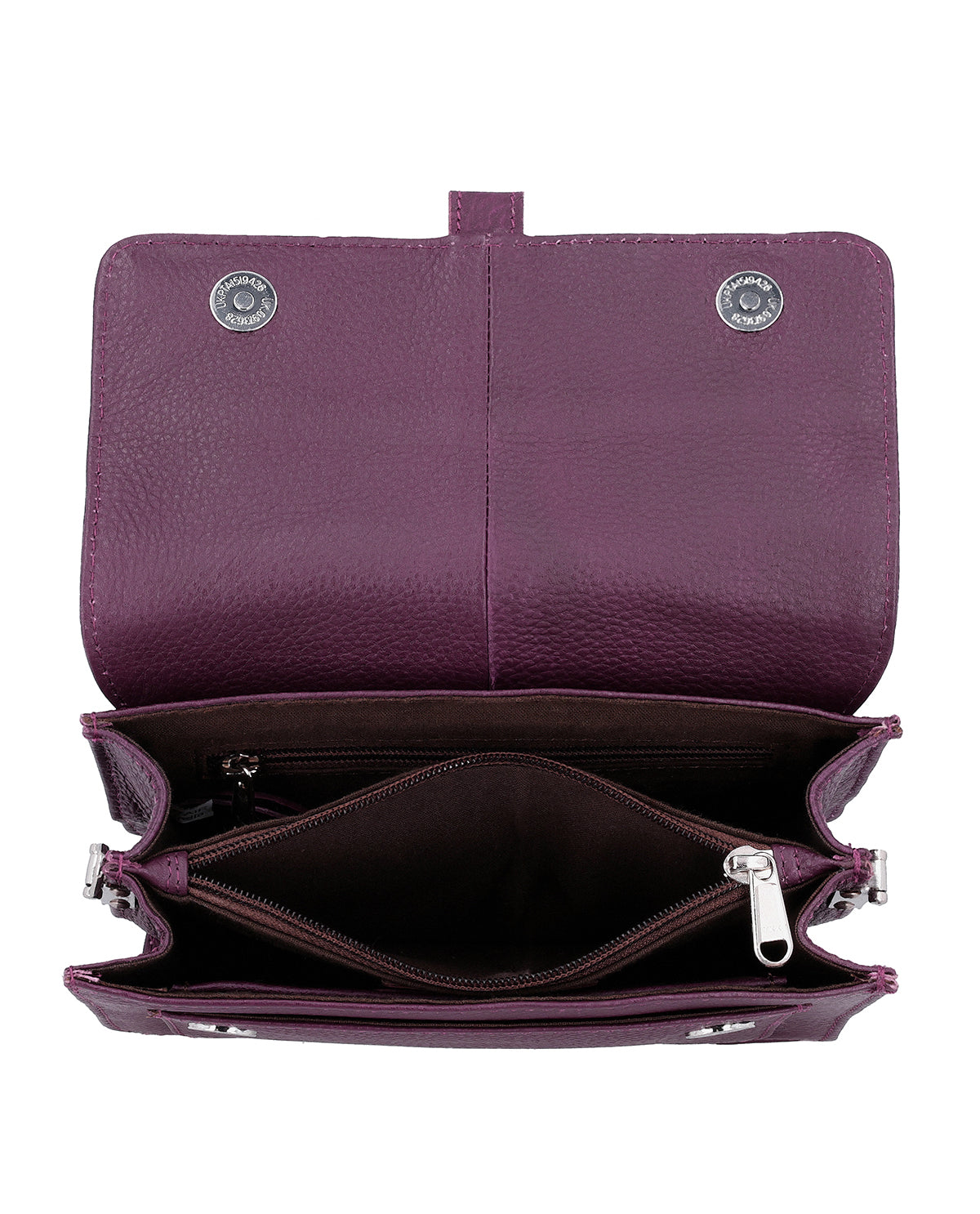 gusti-leder-bibi-umh-ngetasche-damen-lila-mit-airtag-fach-und-magnetverschluss image 3