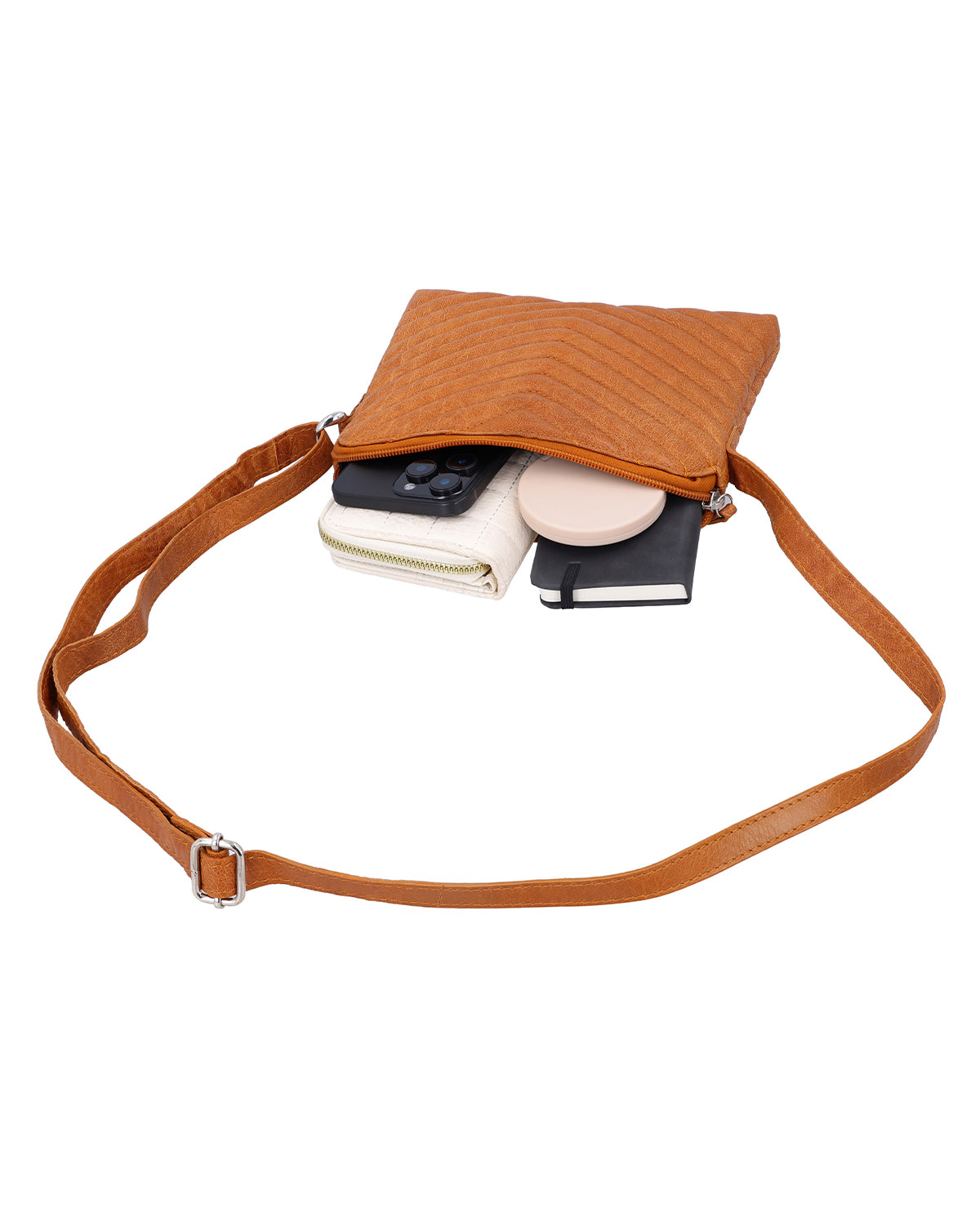gusti-leder-aline-kleine-lederhandtasche-damen-braun-gemustert-2 image 2