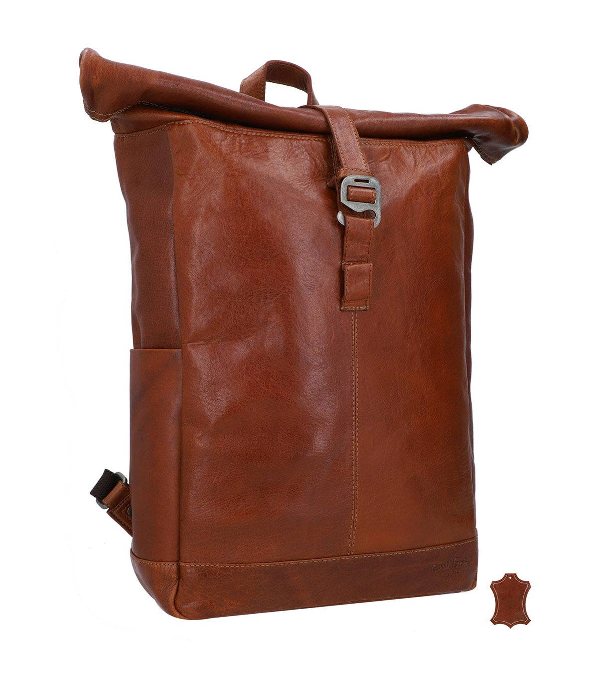 gusti-leder-bendik-rolltop-rucksack-leder-honigbraun-outlet image 2