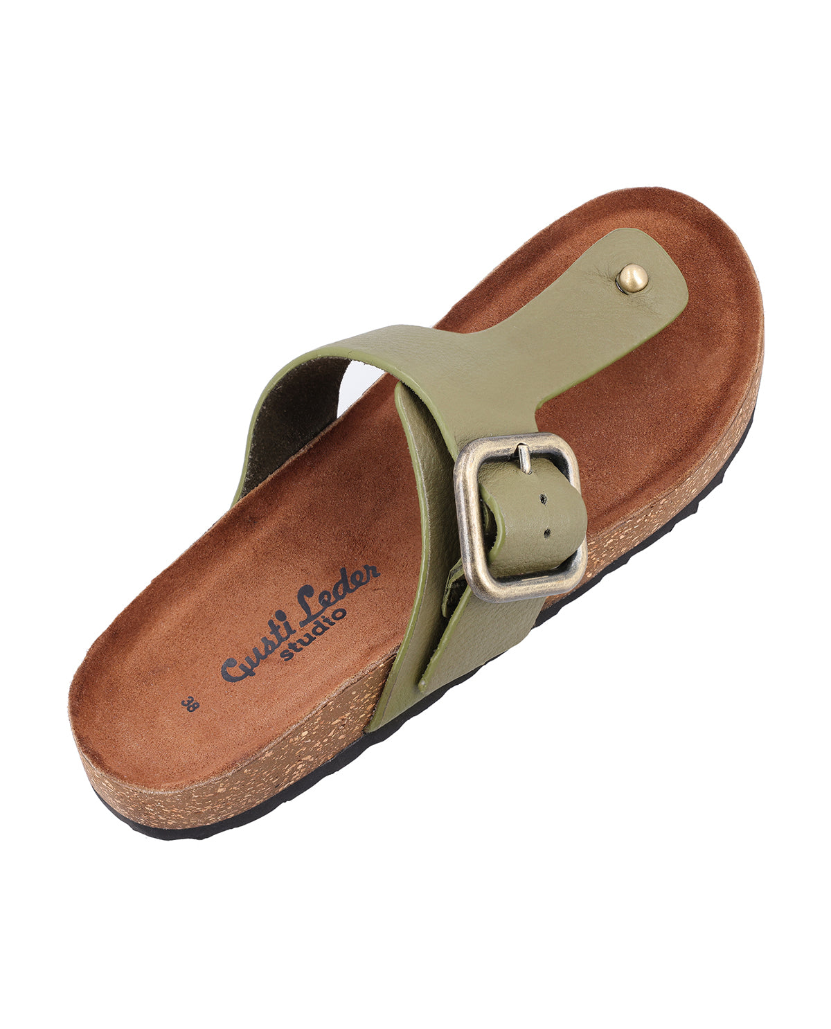 gusti-leder-anneke-zehentrenner-sandale-leder-gr-n-schnalle-gr-en image 4