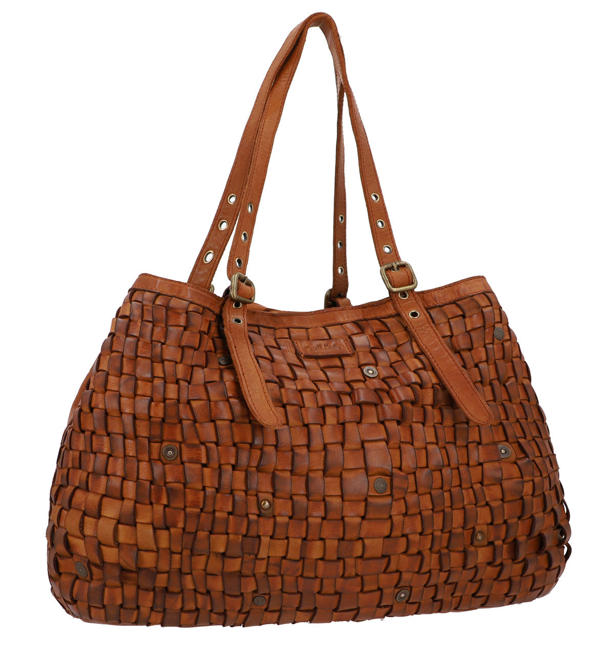 gusti-leder-demery-umh-ngetasche-flechtoptik-braun-outlet image 2
