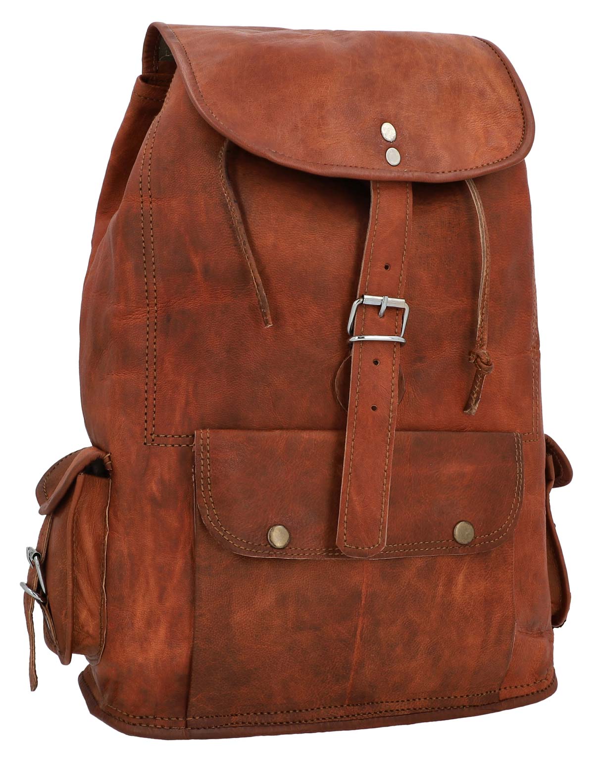 gusti-leder-bobbie-15-daypack-rucksack-aus-ziegenleder-braun image 2