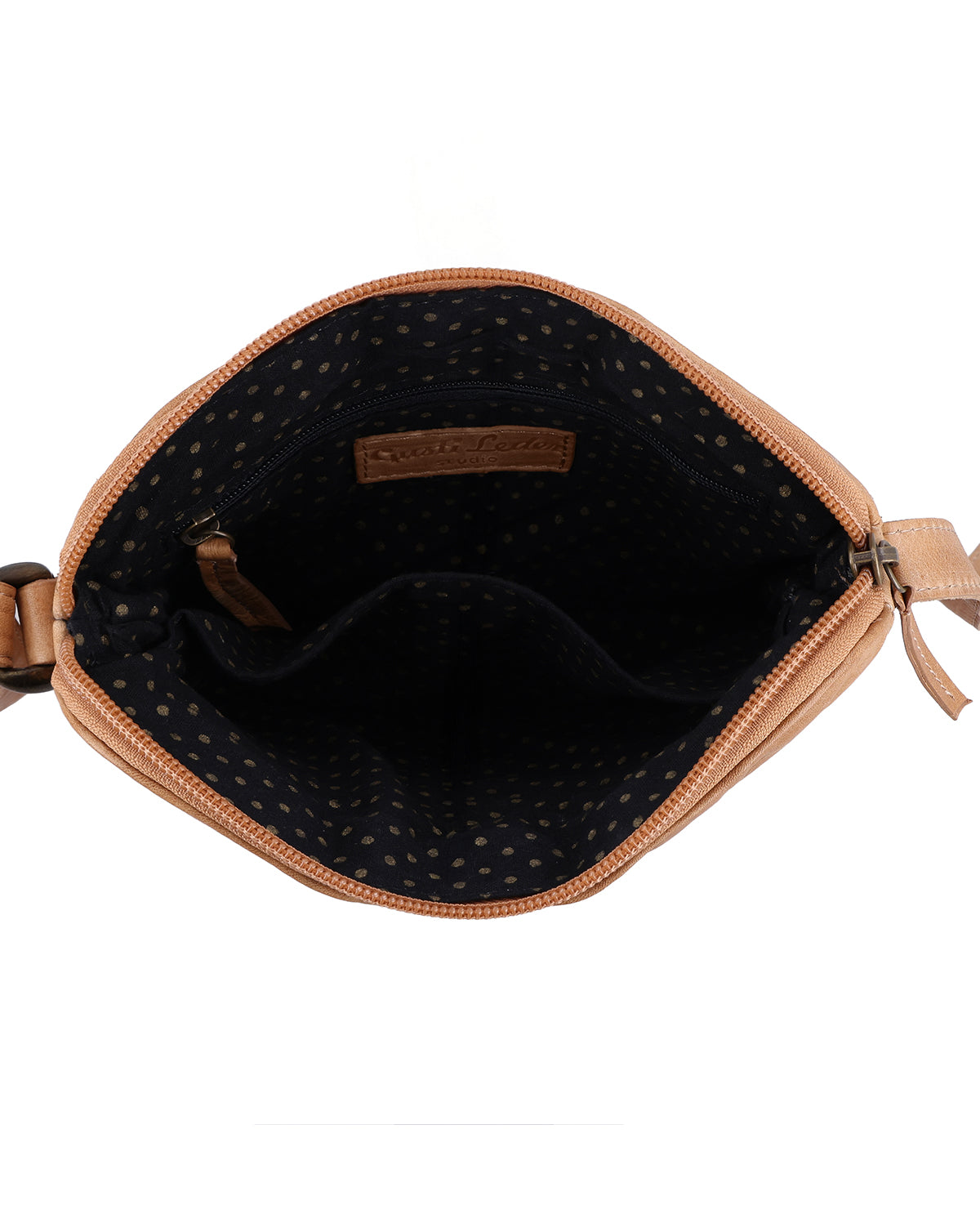 gusti-leder-aline-kleine-lederhandtasche-damen-braun-gemustert image 3
