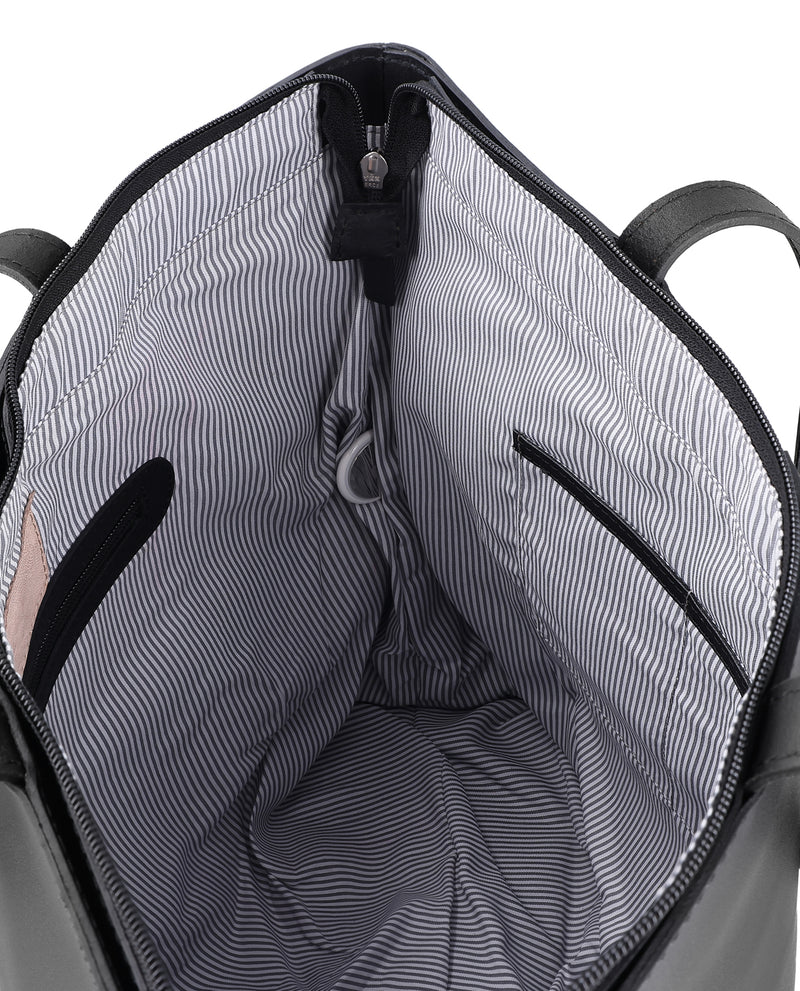 gusti-leder-alexandra-shopper-aus-rindsleder-schwarz-mit-laptopfach image 2