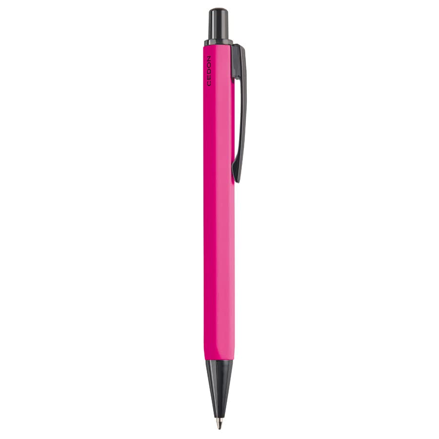 cedon-kugelschreiber-pink-aluminium-sechskant-mit-schwarzer-mine image 1