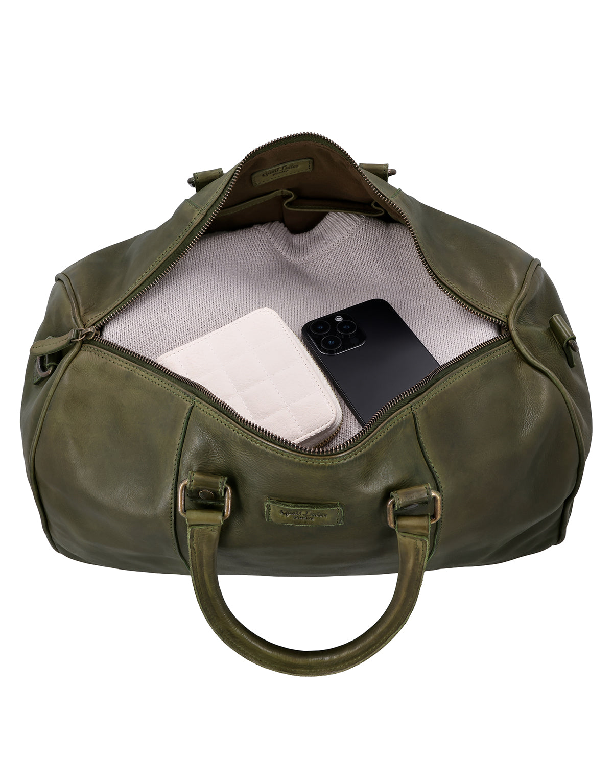 gusti-leder-joris-leder-reisetasche-gr-n-f-r-damen-und-herren image 3