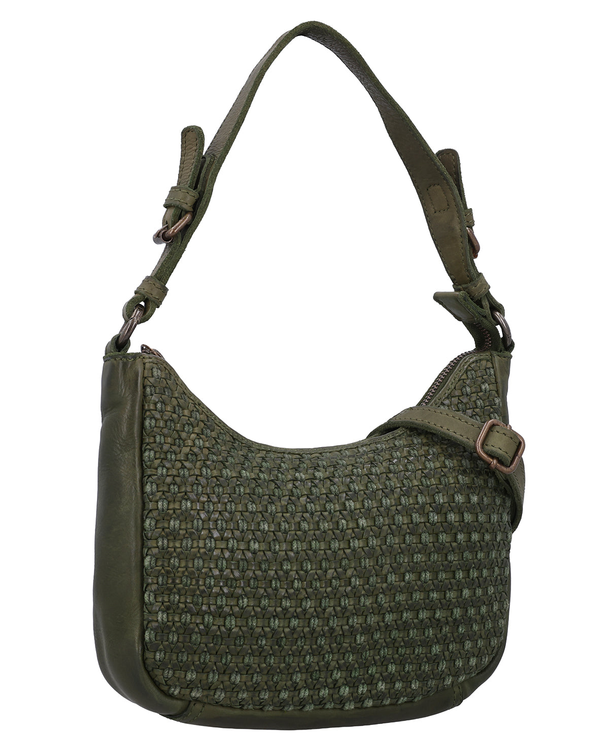 gusti-leder-darina-lederhandtasche-damen-gr-n-geflochten image 2