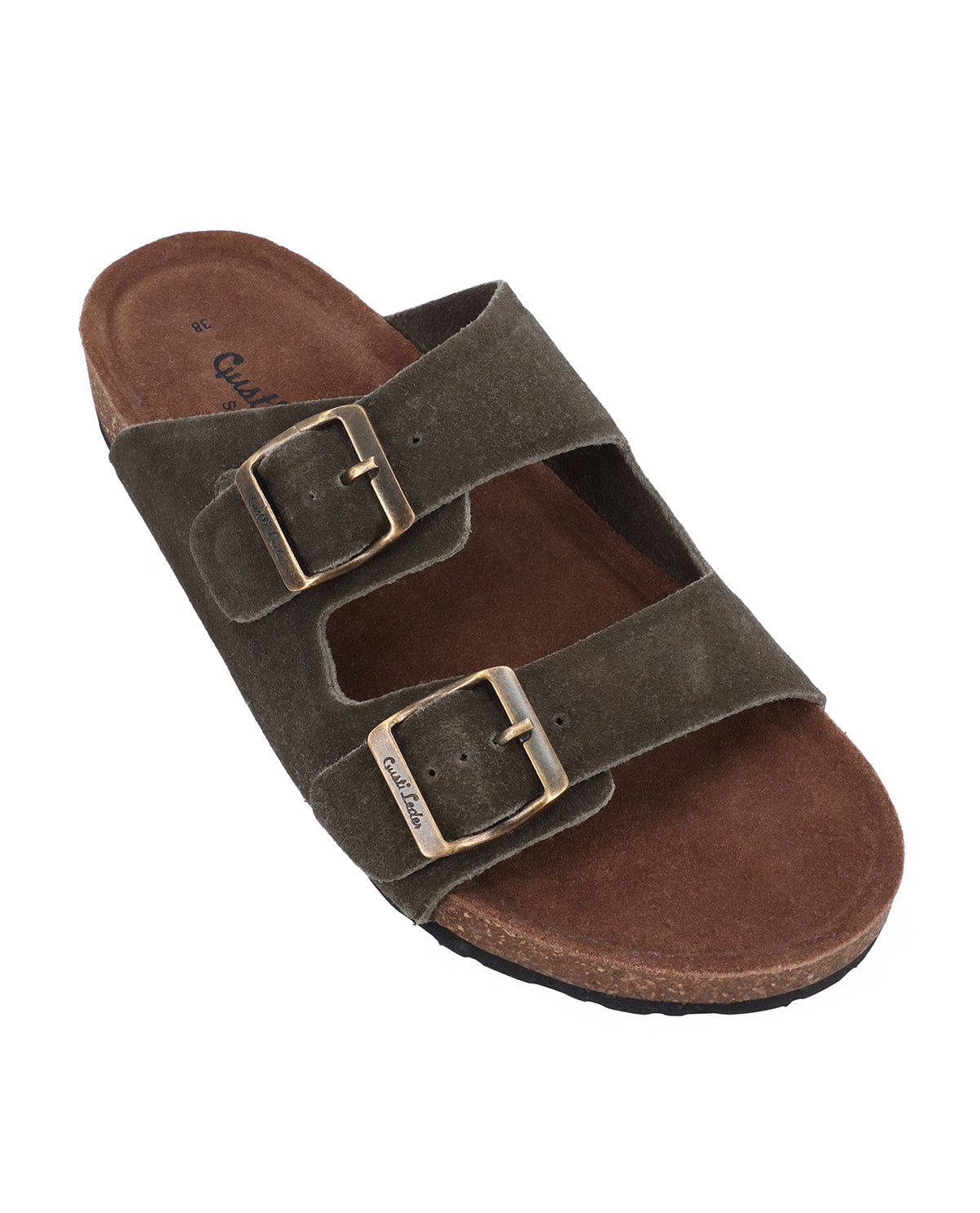 gusti-leder-celina-damen-sandale-pantolette-gr-n-wildleder image 3