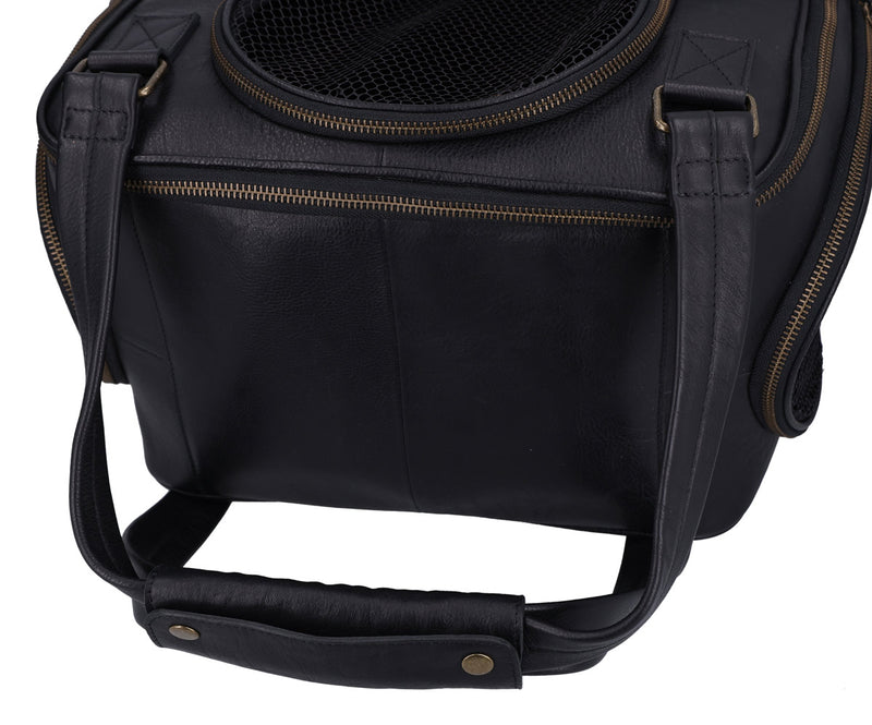 gusti-leder-madox-tiertransport-rucksack-tasche-leder-schwarz image 3