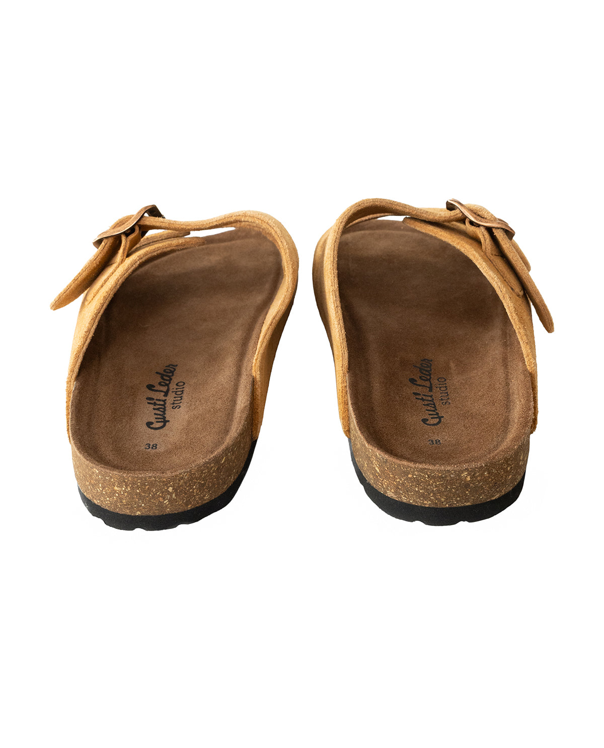 gusti-leder-celina-damen-sandale-pantolette-orange-aus-wildleder image 6