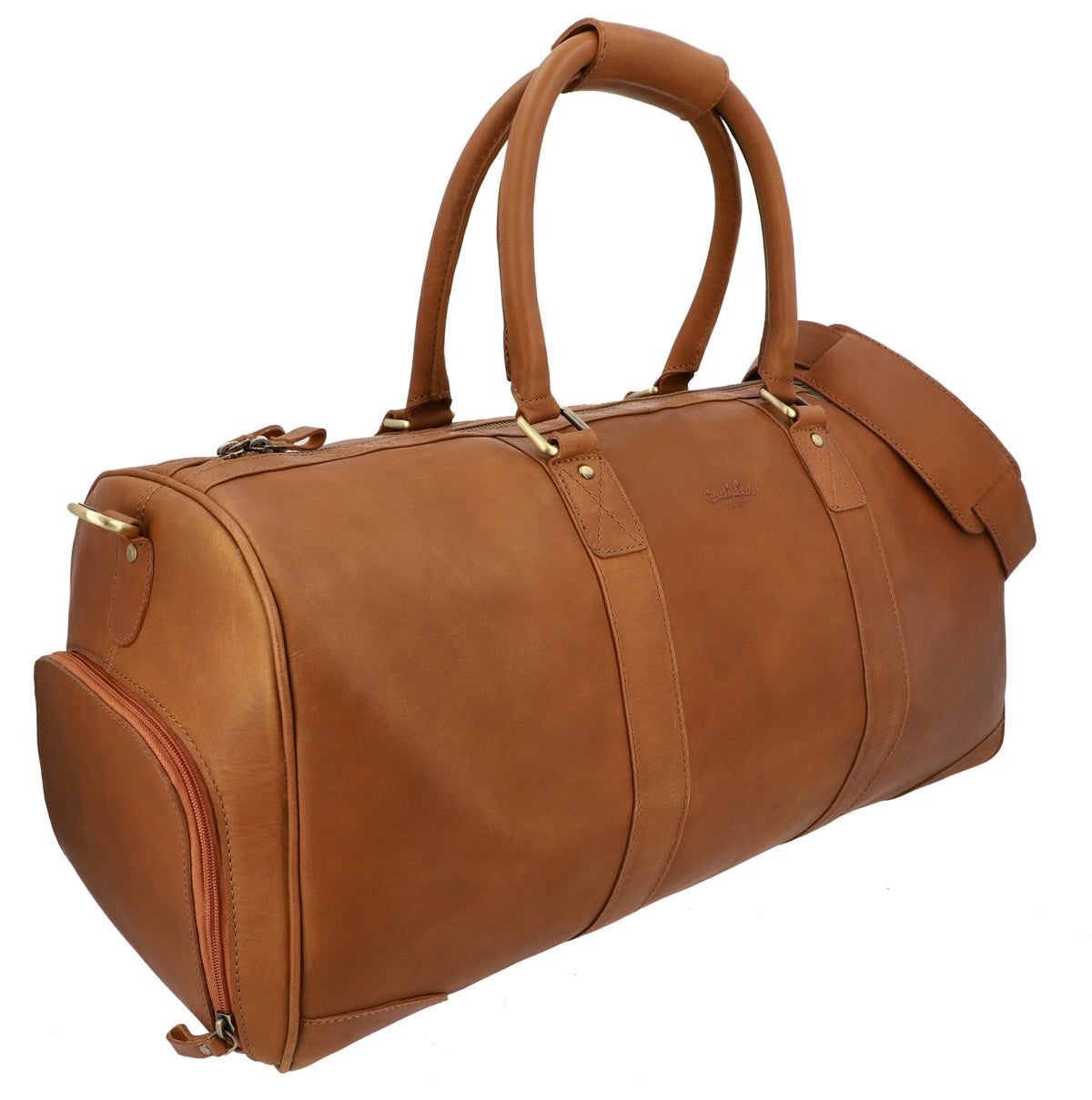 gusti-leder-outlet-reisetasche-aus-braunem-leder image 2