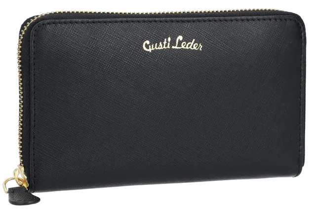 gusti-leder-thala-gro-e-geldb-rse-damen-saffiano-leder-rei-verschluss image 1