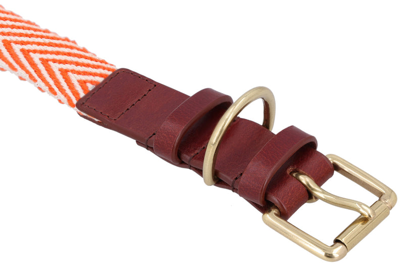gusti-leder-oswald-hundehalsband-aus-leder-rotbraun-mit-baumwolle image 2