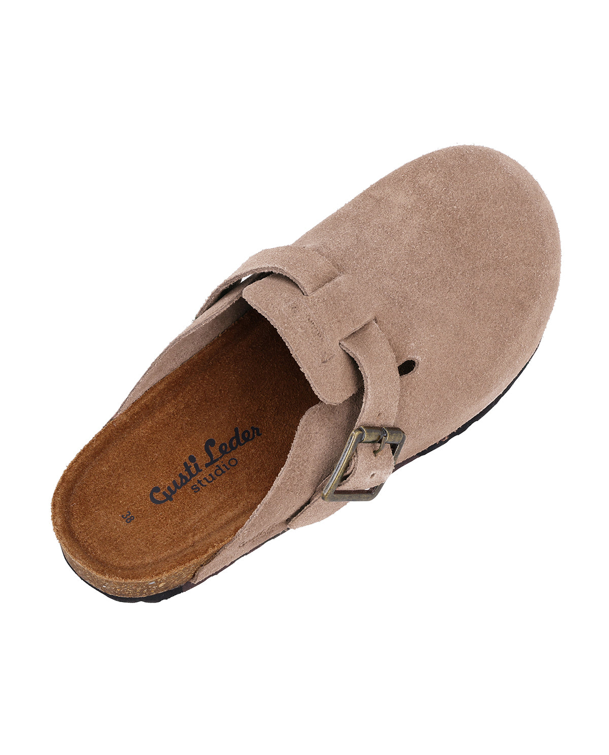 gusti-leder-antje-damen-clog-aus-wildleder-pantolette-hausschuh image 5