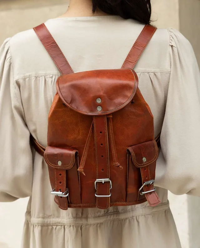gusti-leder-lena-city-rucksack-mini-vintage-ziegenleder image 1