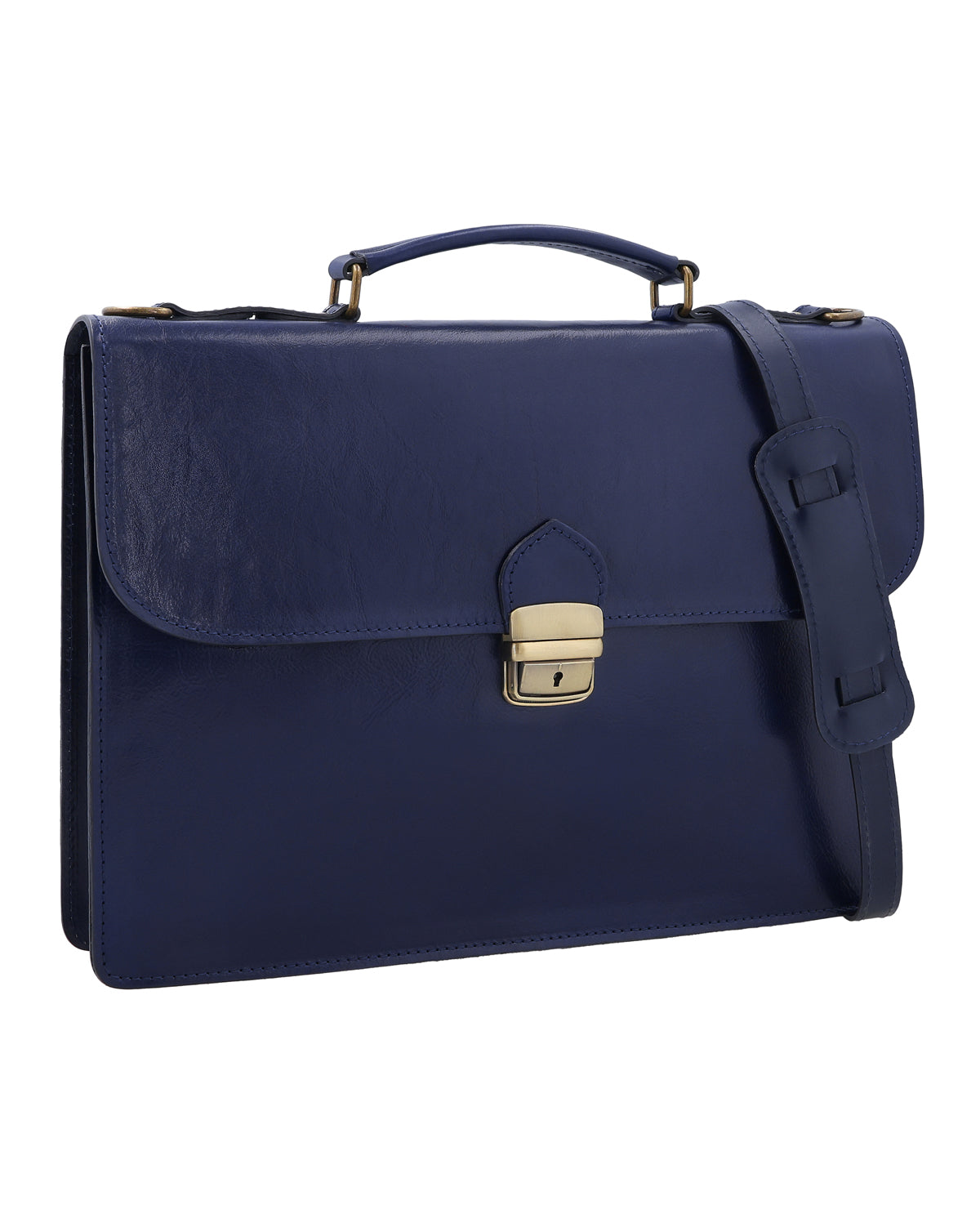 gusti-leder-farina-lederhandtasche-f-r-damen-dunkelblau-made-in-italy image 1