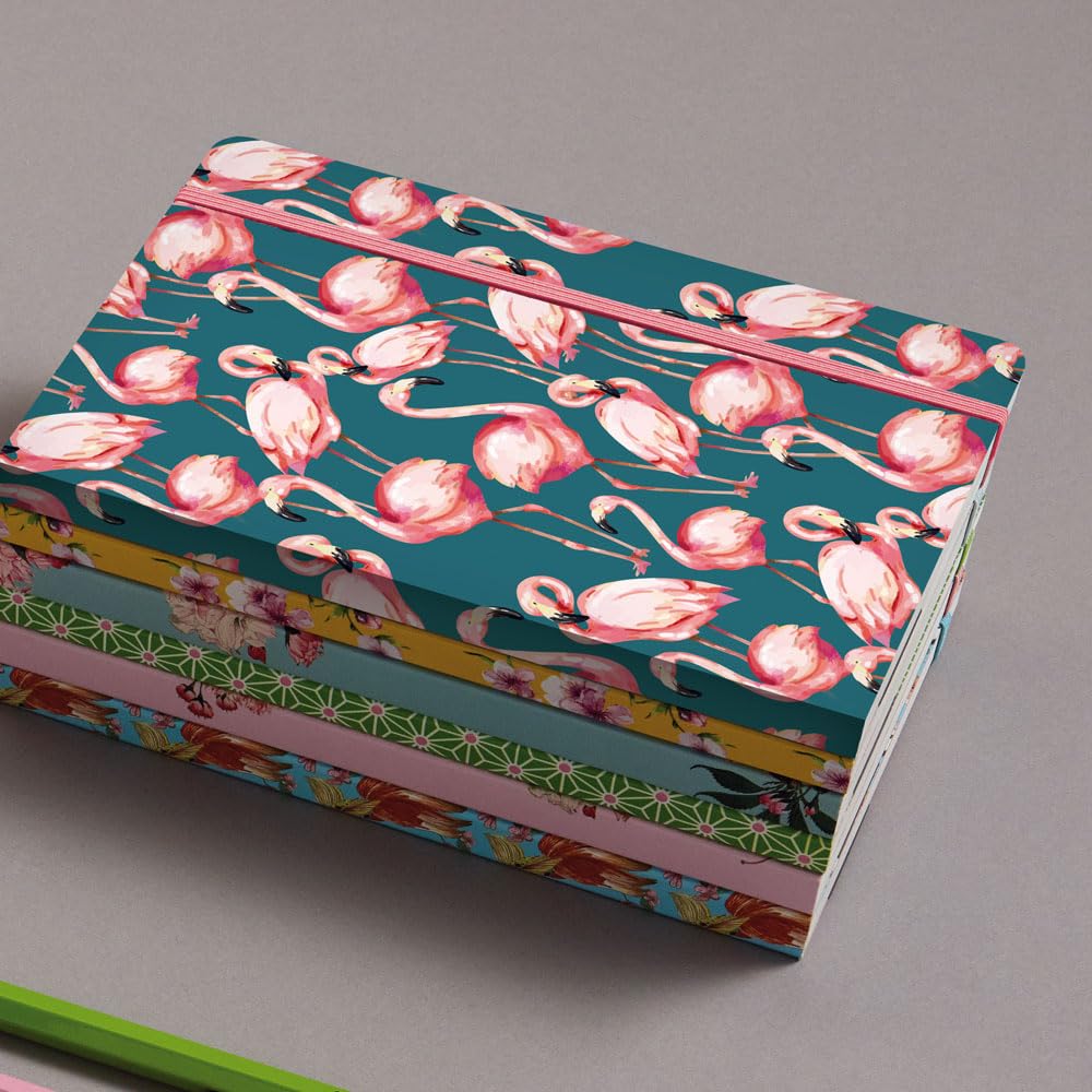 cedon-notizbuch-a5-pink-flamingo-gepunktetes-hardcover-192-seiten image 2