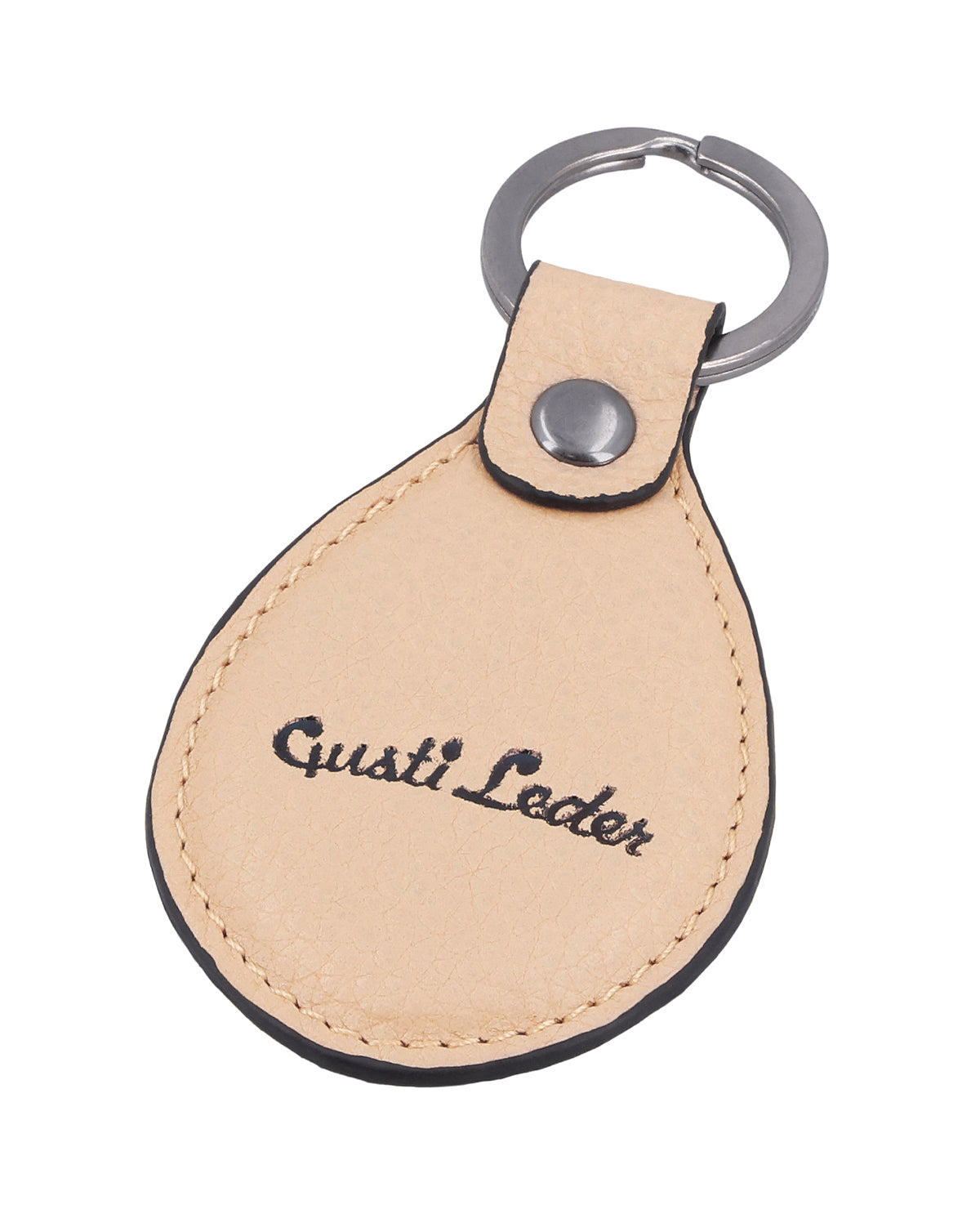 gusti-leder-lian-schl-sselanh-nger-aus-leder-oval-mit-logo-pr-gung-gravierbar image 2