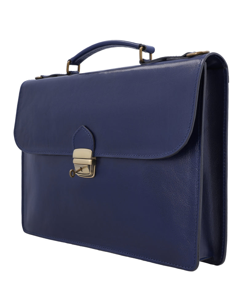 gusti-leder-farina-handtasche-damen-leder-dunkelblau-made-in-italy image 2