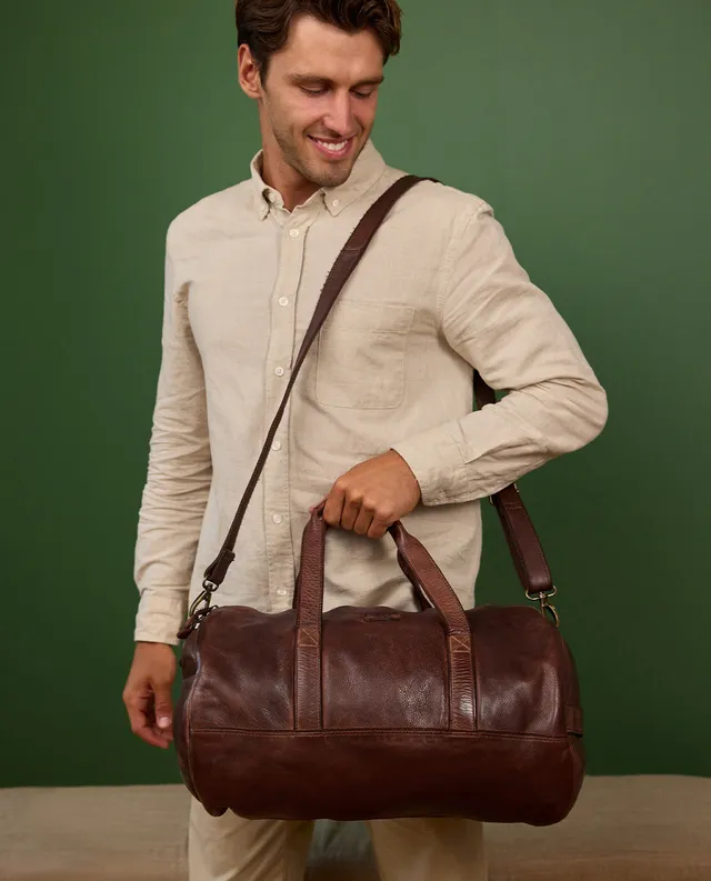 gusti-leder-oliver-reisetasche-waschleder-vintage image 1