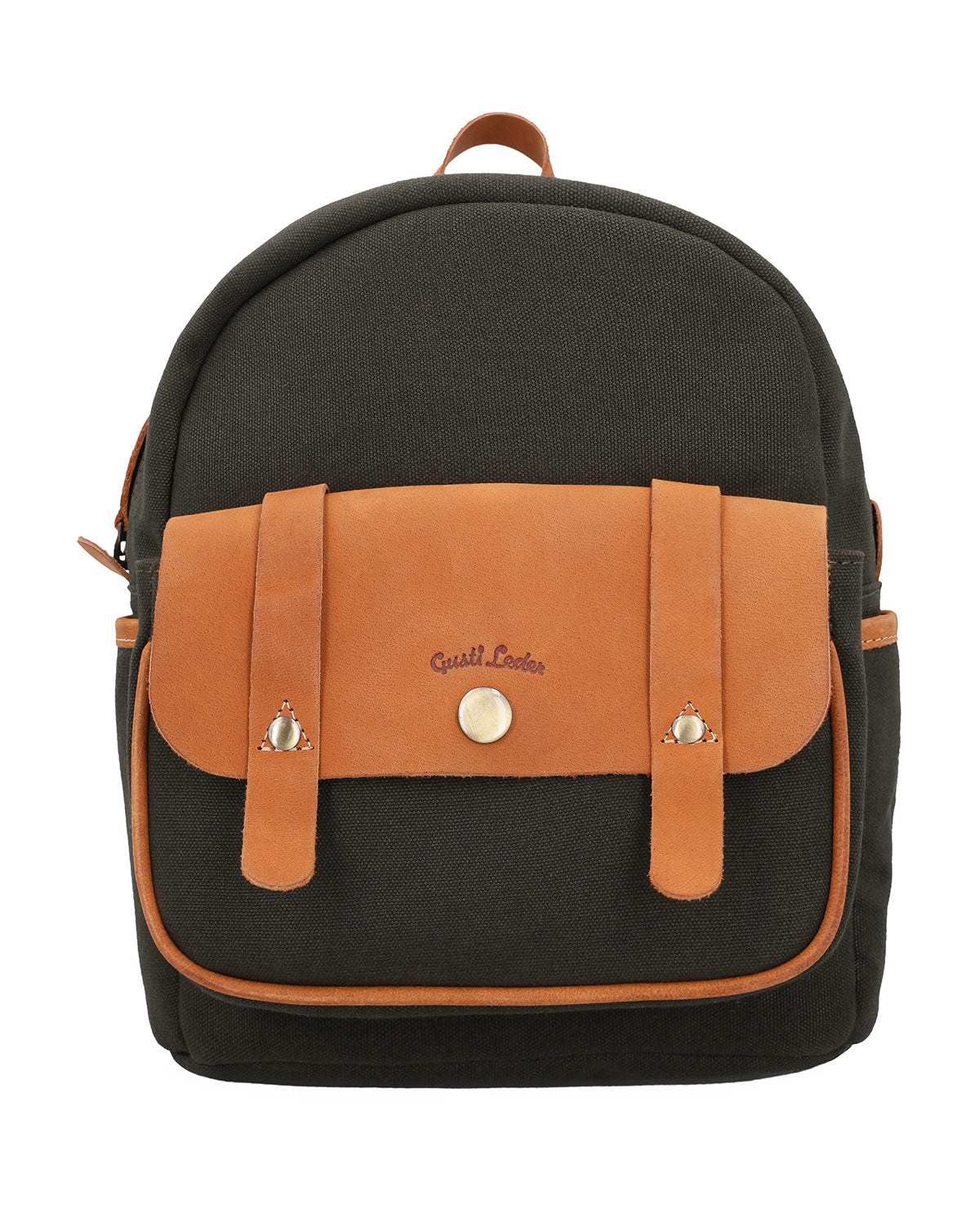 gusti-leder-liva-rucksack-damen-aus-stoff-und-leder-braun-mit-airtag-fach image 7