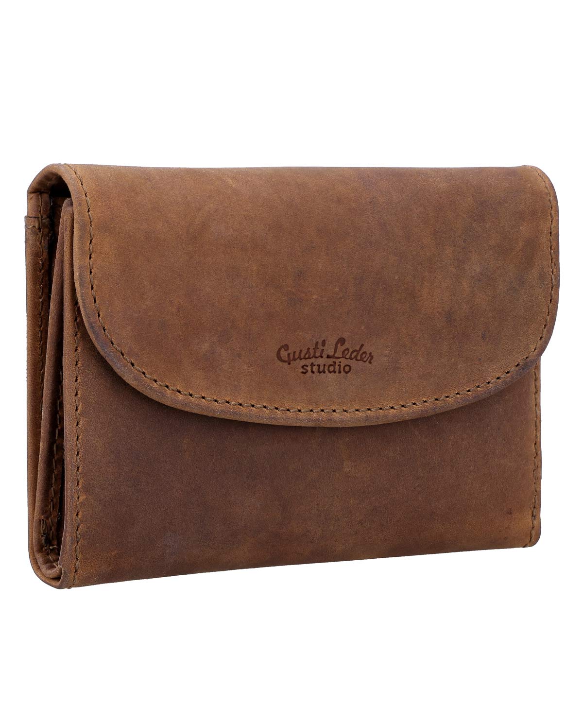 gusti-leder-bryanna-geldb-rse-portemonnaie-aus-leder-in-braun-mit-druckknopf image 2