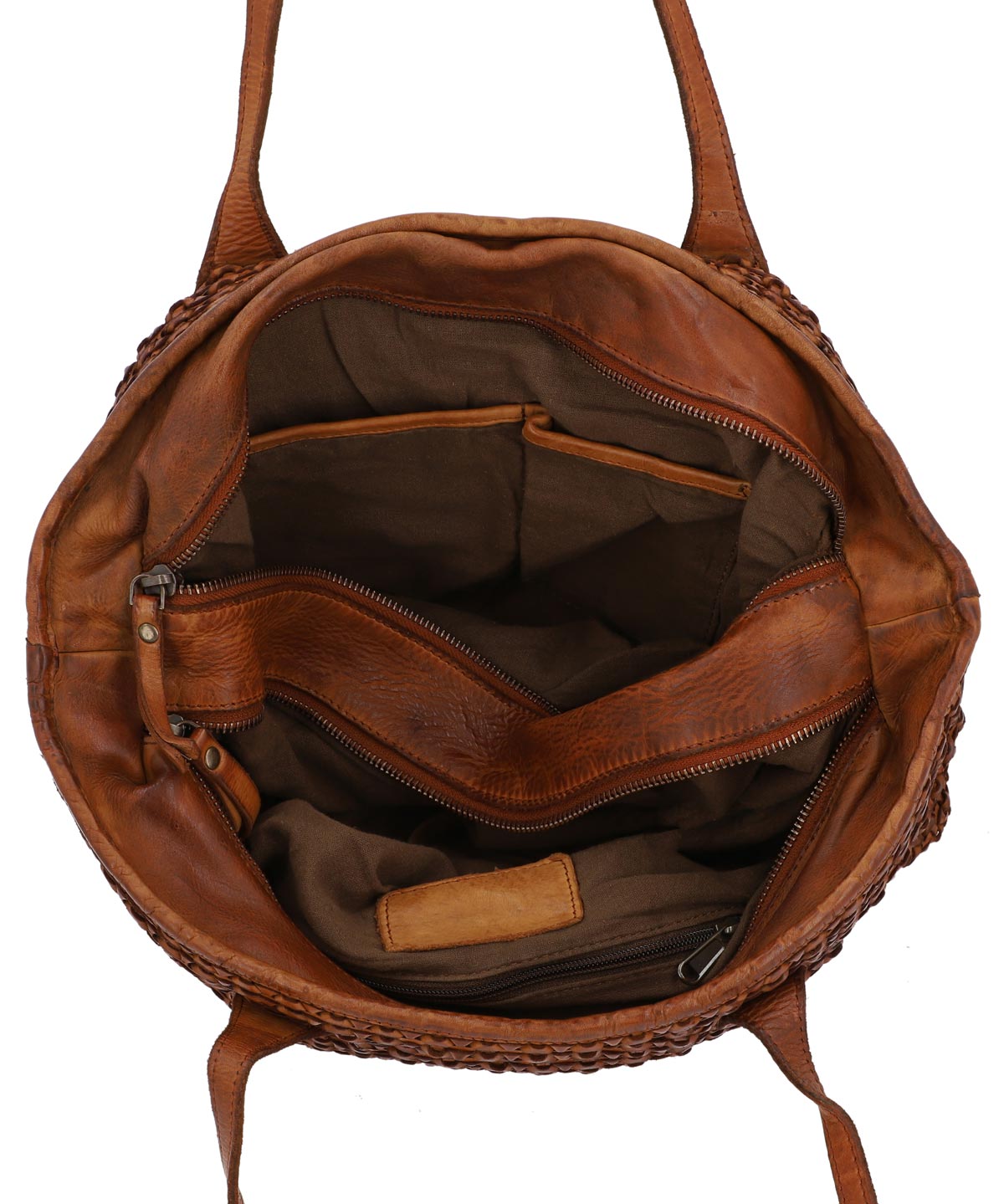 gusti-leder-outlet-umh-ngetasche-quadratisch-geflochtenes-leder image 5