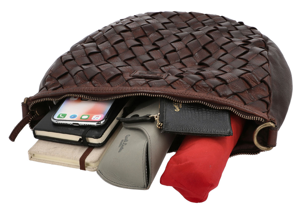 gusti-leder-clover-outlet-umh-ngetasche-rindsleder-geflochten image 3