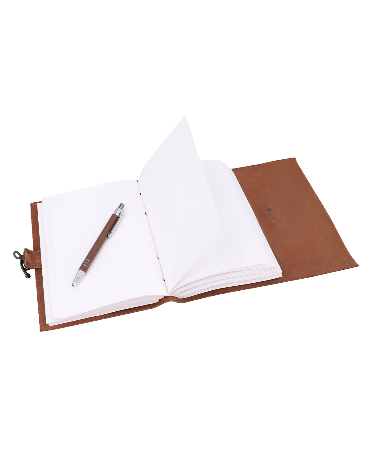 gusti-leder-sola-notizbuch-a5-braun-leder-einband-mit-kompasspr-gung image 3