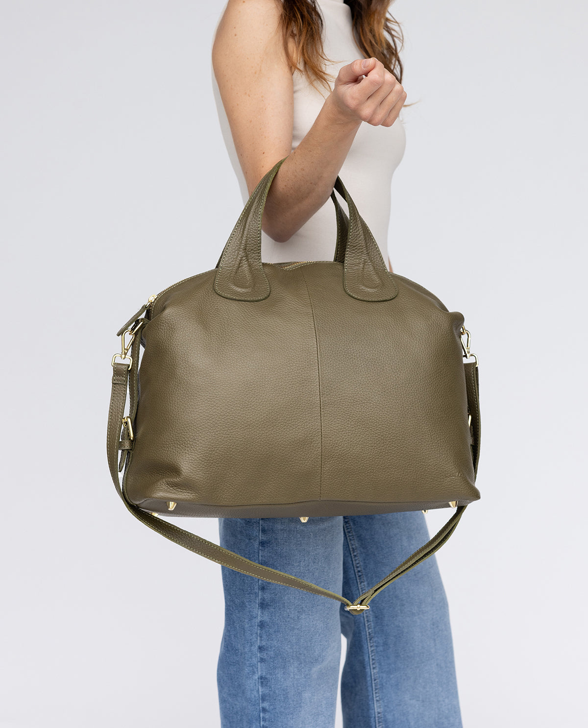 gusti-leder-marta-handtasche-damen-in-gr-n-mit-laptopfach image 6