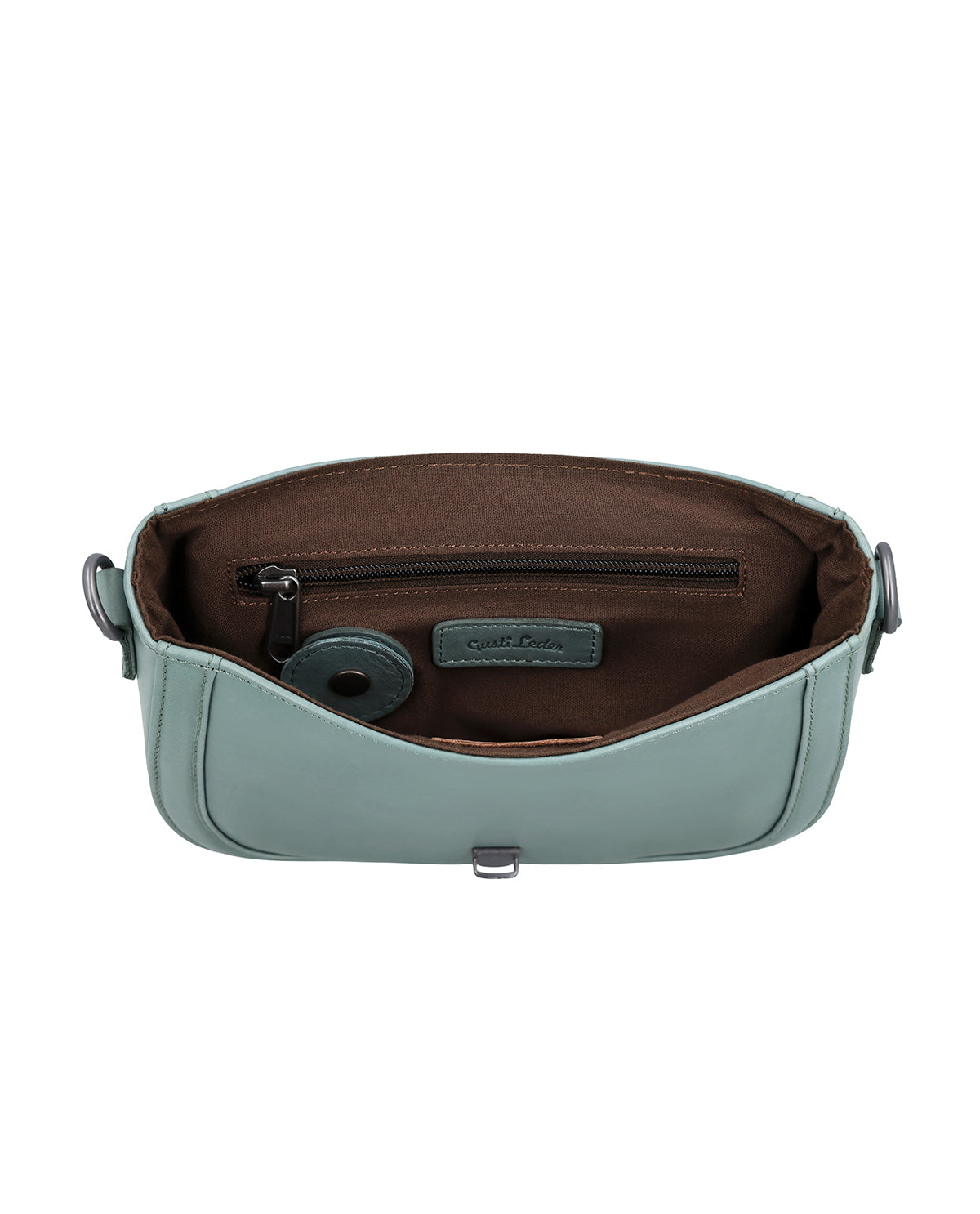 gusti-leder-hanni-lederhandtasche-damen-gr-n-kompakt-mit-airtag-fach image 6