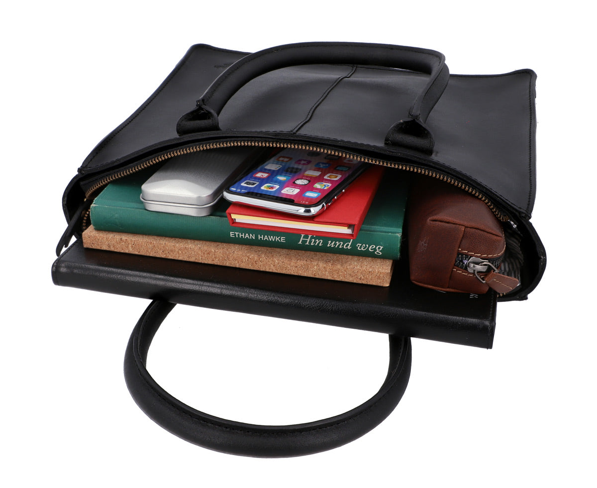 gusti-leder-greta-leder-shopper-handtasche-schwarz image 3