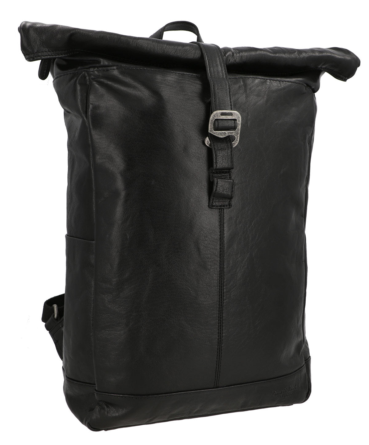 gusti-leder-bendik-rolltop-rucksack-leder-schwarz image 2