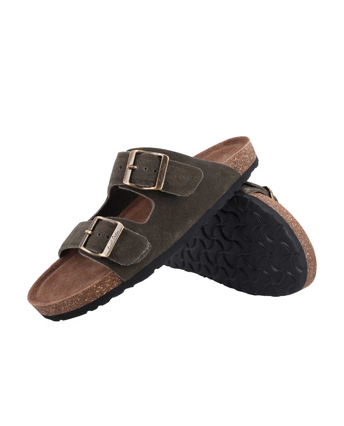 gusti-leder-celina-damen-sandale-pantolette-gr-n-wildleder image 2