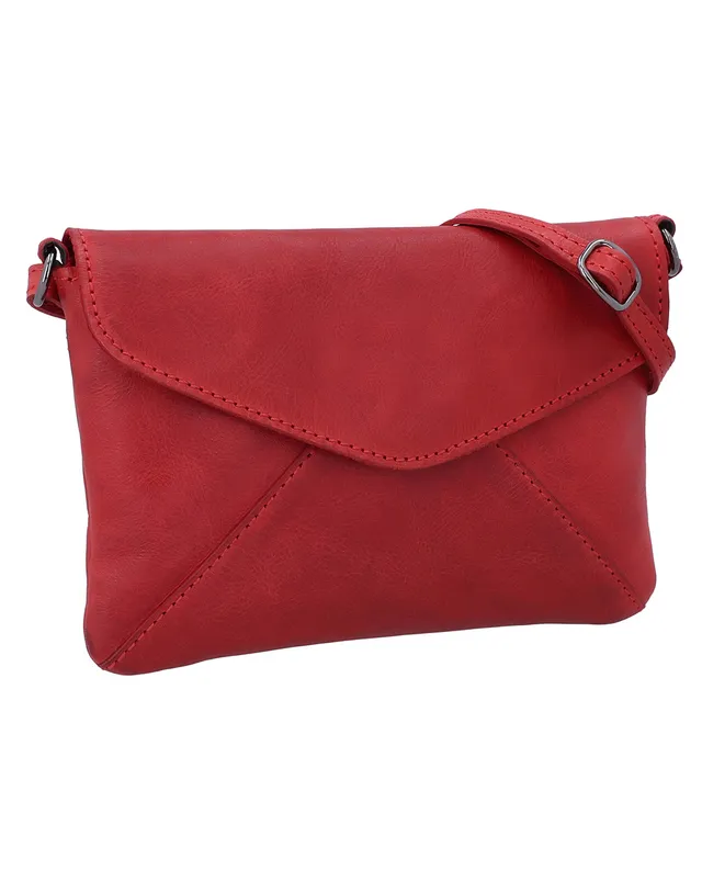 gusti-leder-karisma-rote-rindsleder-clutch-mit-handgelenk-und-schultergurt image 1
