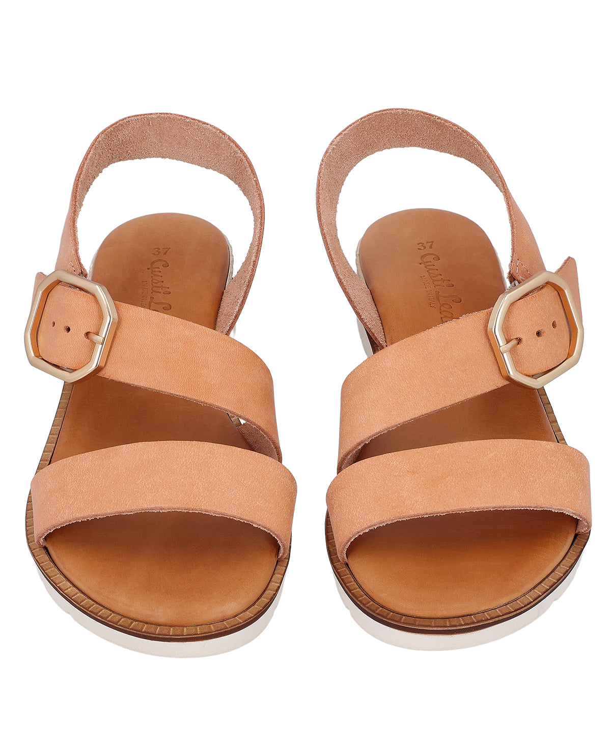 gusti-leder-delia-damen-sandale-beige-leder-keilabsatz image 8