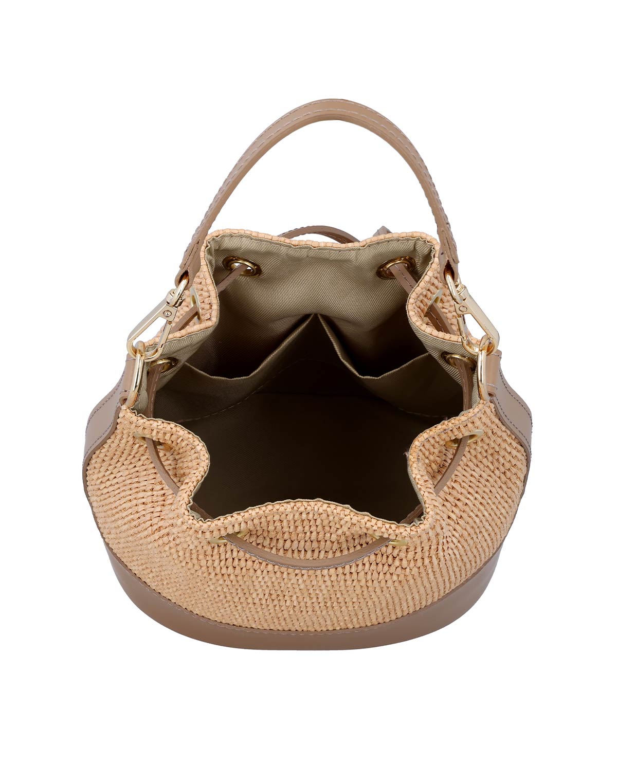gusti-leder-nuria-beuteltasche-raffia-lederboden-natur image 6