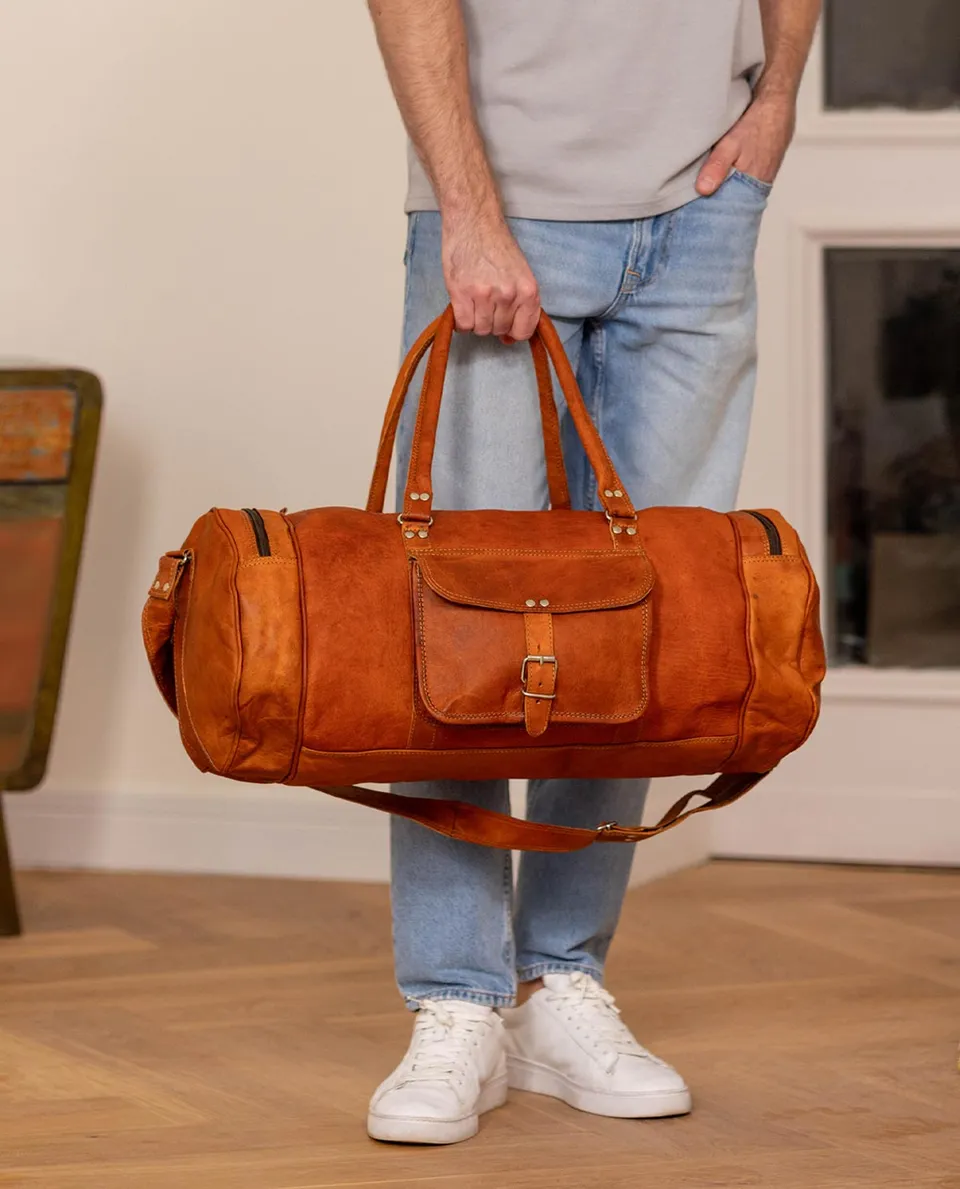 gusti-leder-michael-reisetasche-aus-ziegenleder image 1