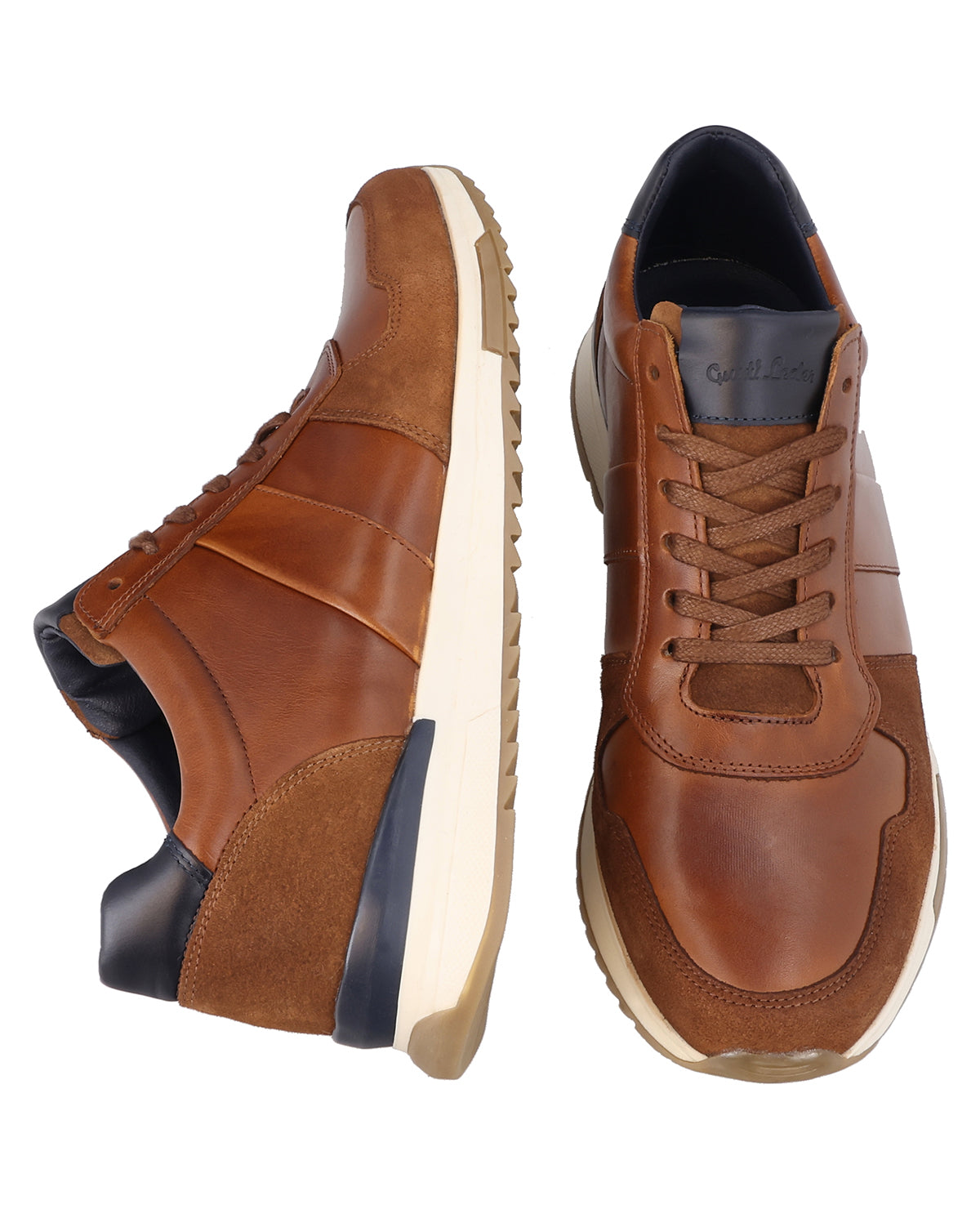 gusti-leder-ennio-lederschuhe-glattleder-wildleder-mit-doppelnaht image 8