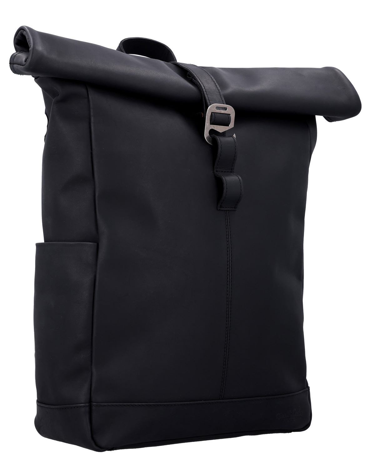 gusti-leder-bendik-rolltop-rucksack-aus-leder-schwarz-daypack-f-r-uni-schule-und image 2