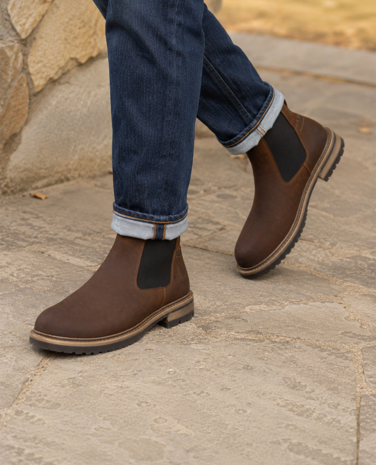gusti-leder-cedric-chelsea-boots-leder-schwarz-vintage-herren image 4