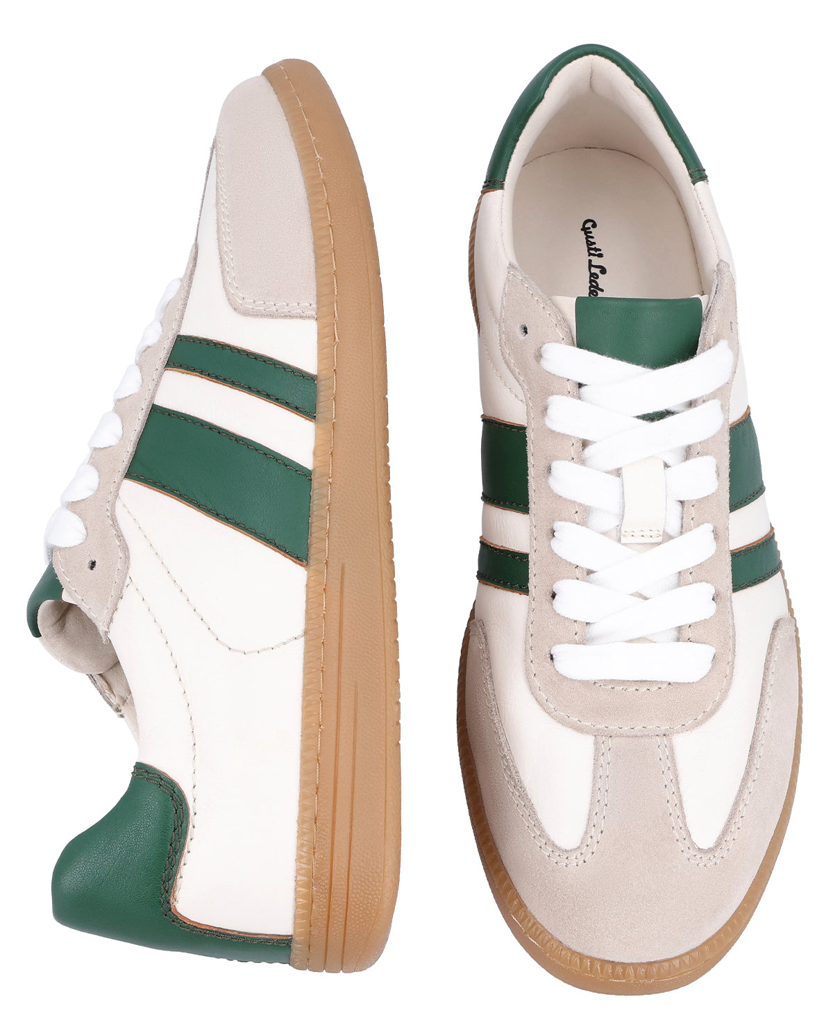 gusti-leder-timon-herren-sneaker-wei-gr-n-retro-leicht image 7