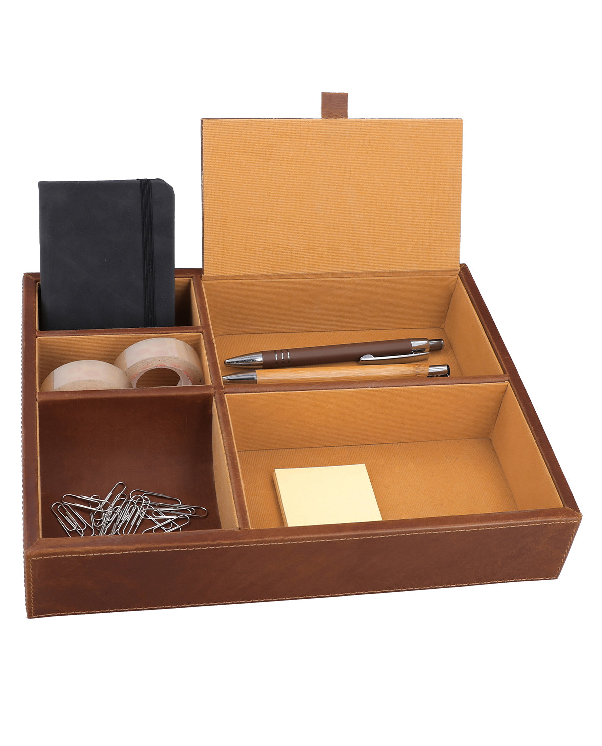 gusti-leder-bianka-schreibtisch-organizer-stiftehalter-aus-glattleder image 4