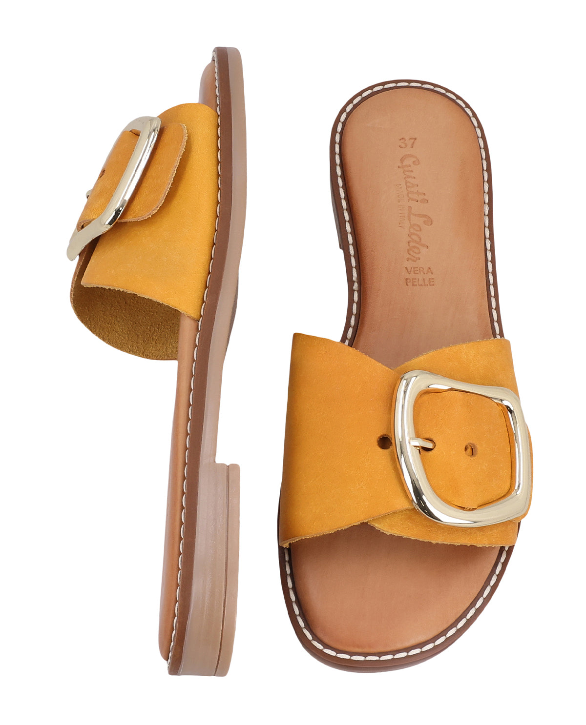 gusti-leder-studio-kassandra-damen-sandale-leder-gelb image 7