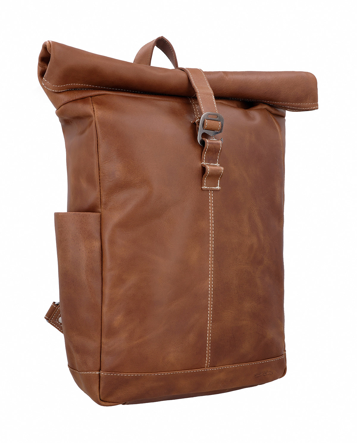 gusti-leder-bendik-rolltop-rucksack-braun-mit-laptopfach image 2