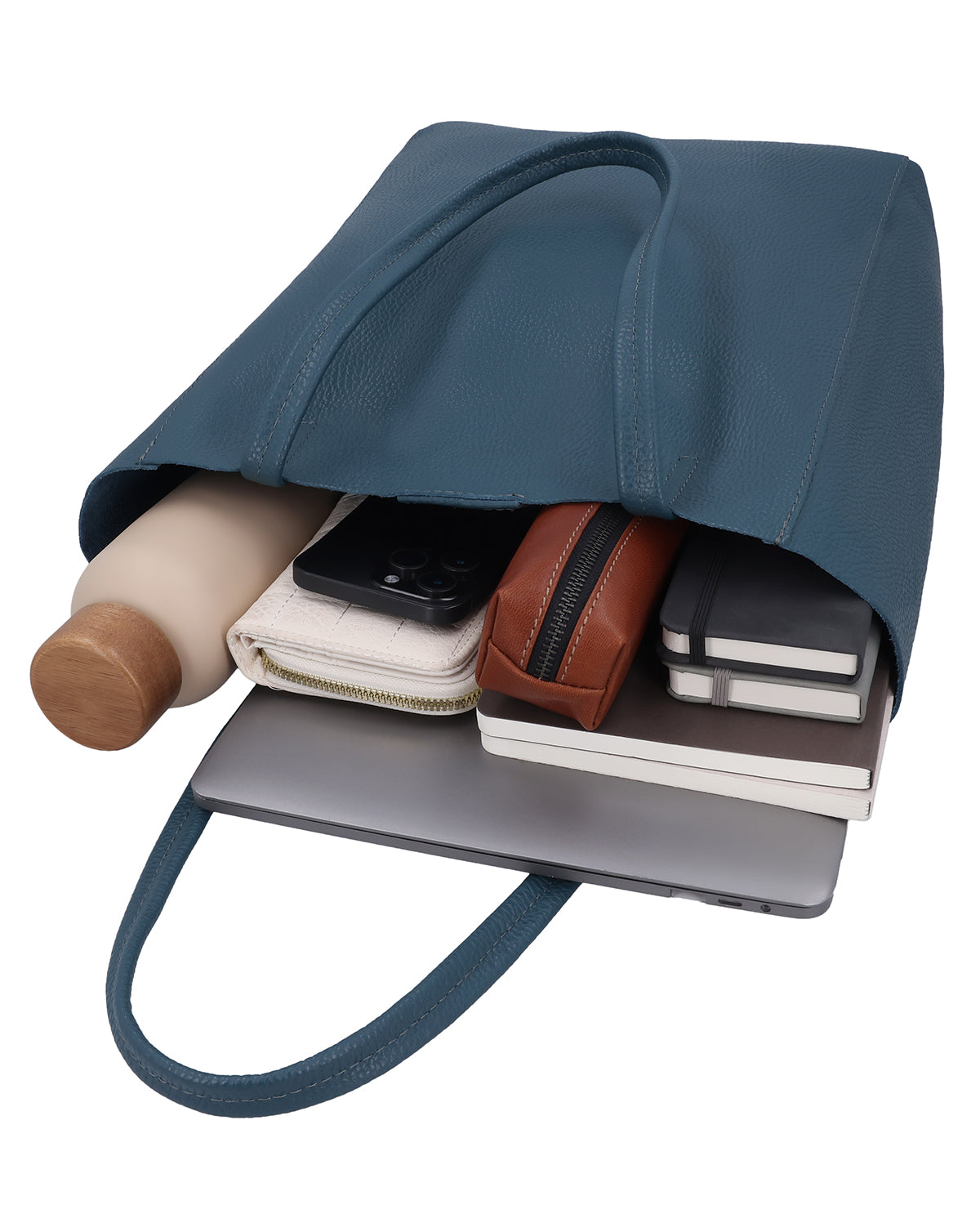gusti-leder-vilma-lederhandtasche-damen-blau image 3
