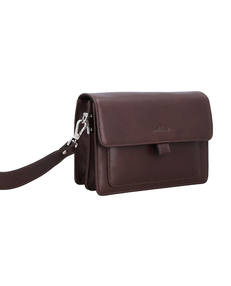gusti-leder-bibi-damen-umh-ngetasche-aus-dunkelbraunem-leder-mit-airtag-fach image 5