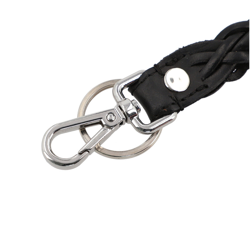 gusti-leder-valeria-schl-sselanh-nger-b-ffelleder-flechtdesign image 3