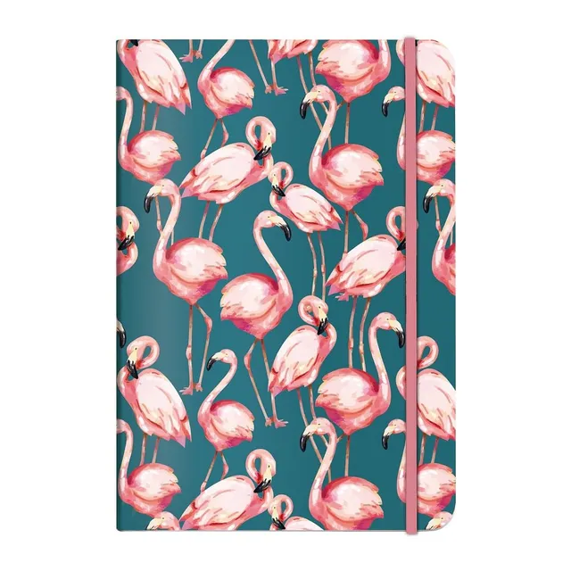 cedon-notizbuch-a5-pink-flamingo-gepunktetes-hardcover-192-seiten image 1